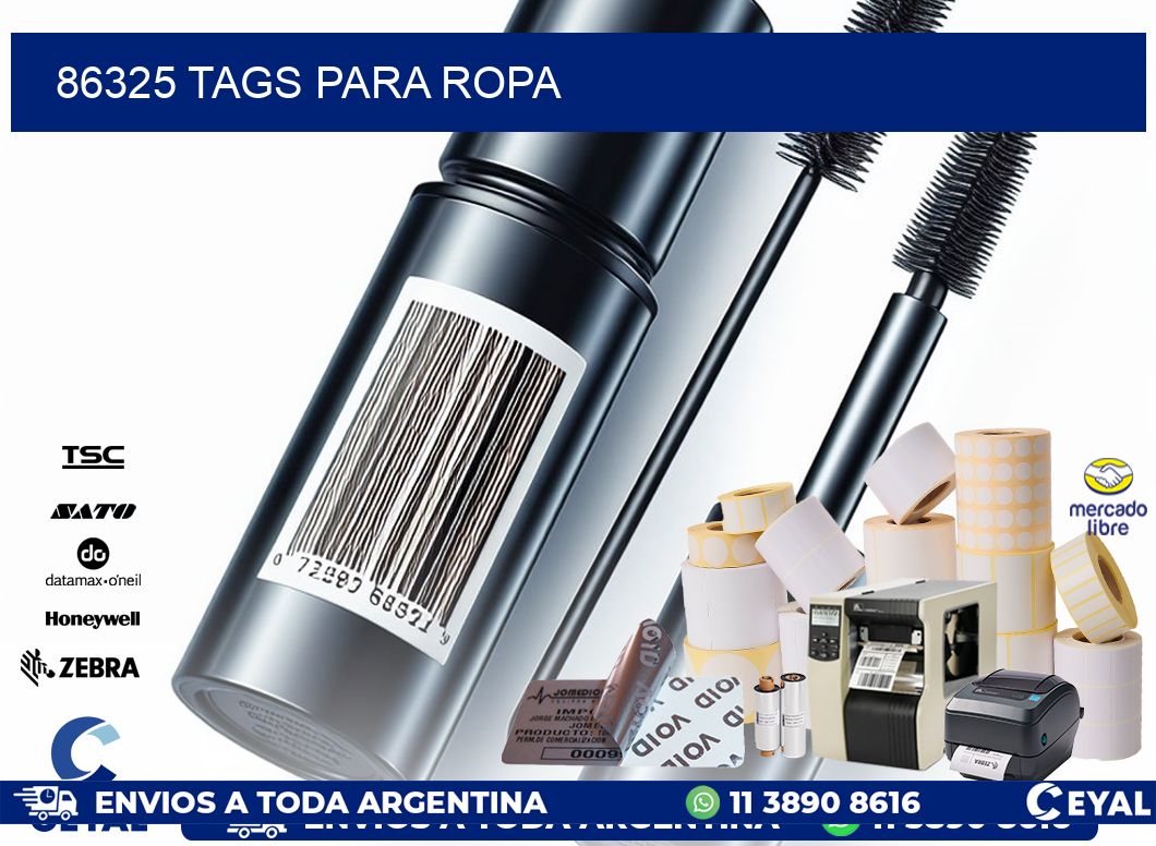 86325 Tags para ropa