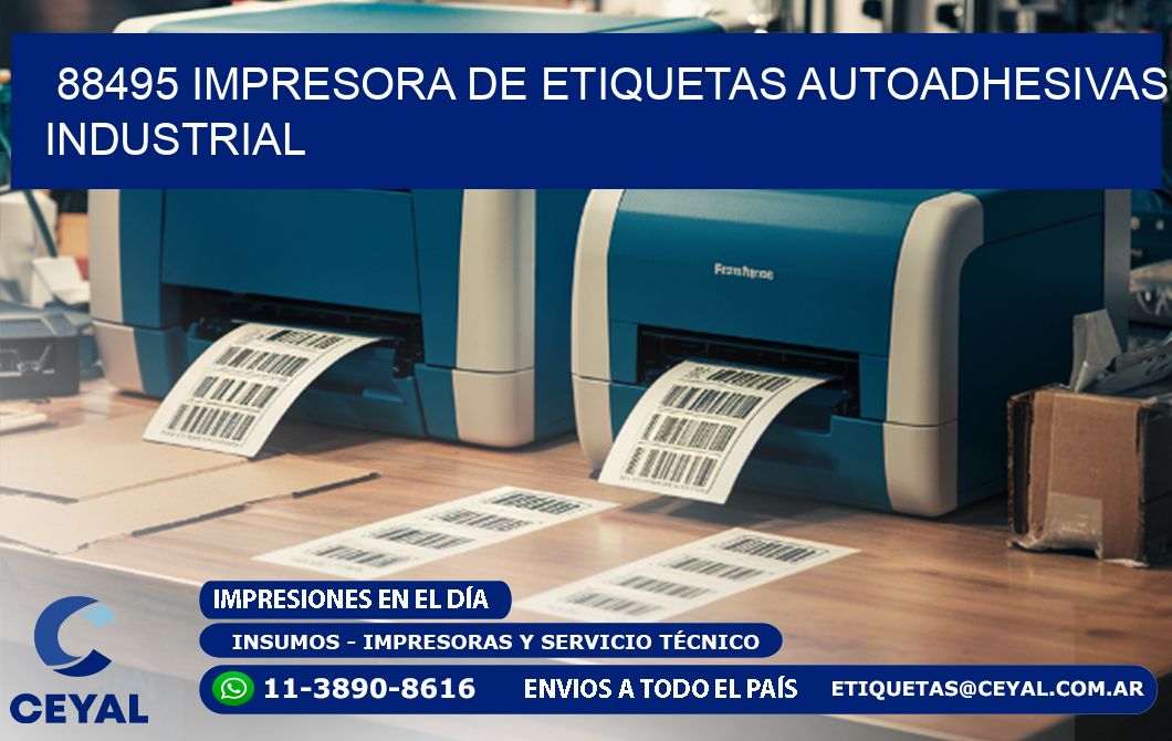 88495 Impresora de etiquetas autoadhesivas industrial