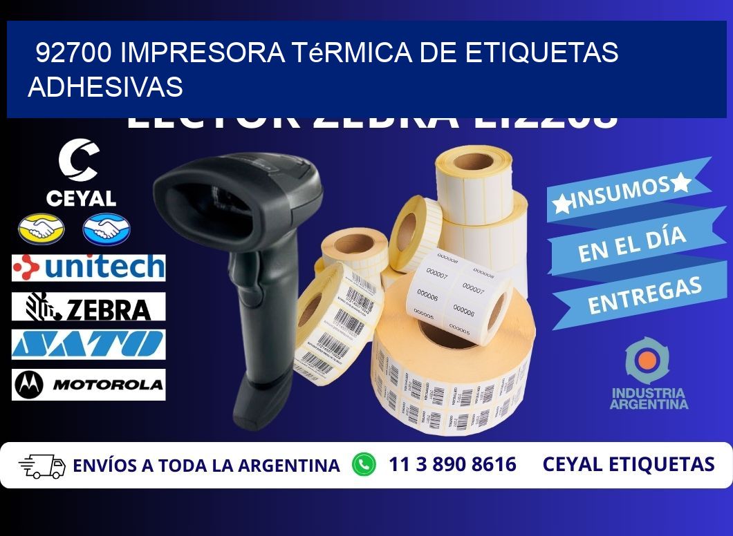 92700 Impresora térmica de etiquetas adhesivas