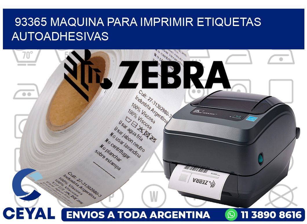 93365 maquina para imprimir etiquetas autoadhesivas