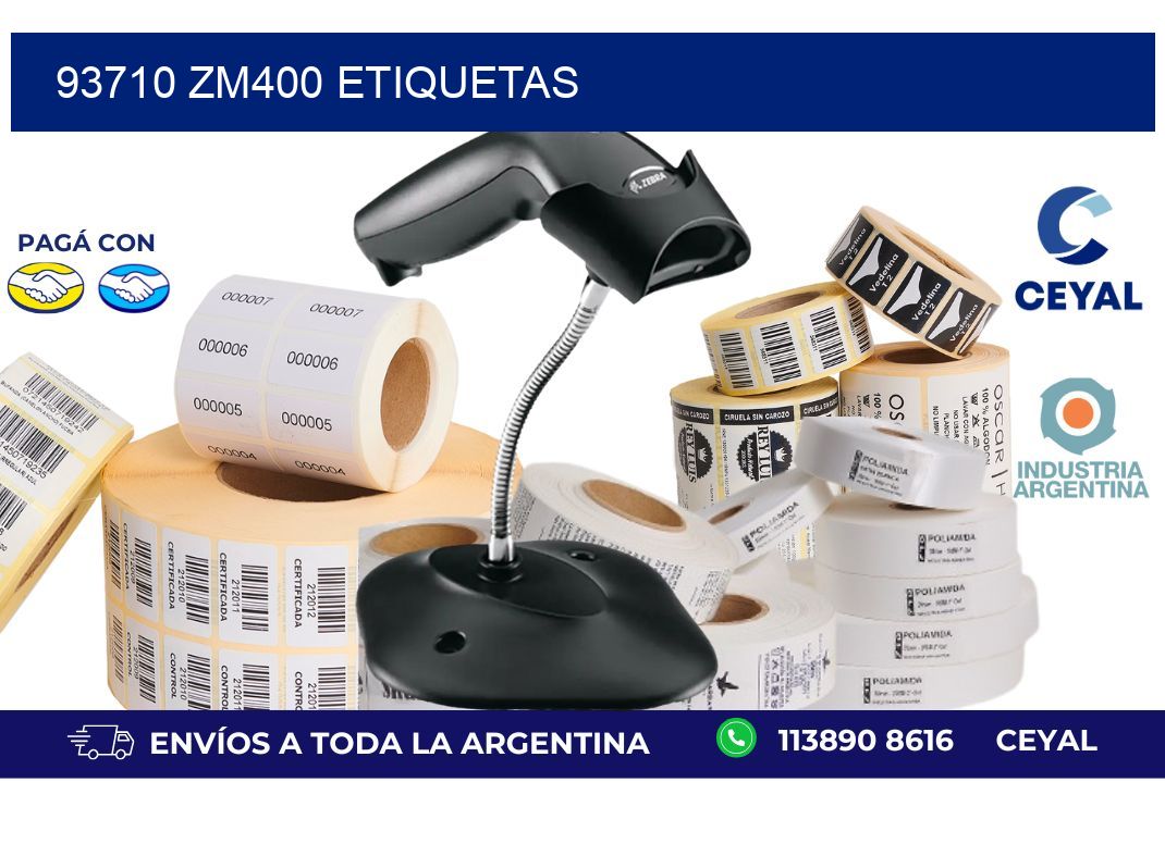 93710 ZM400 etiquetas