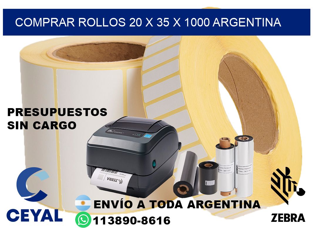 Comprar Rollos 20 x 35 x 1000 argentina