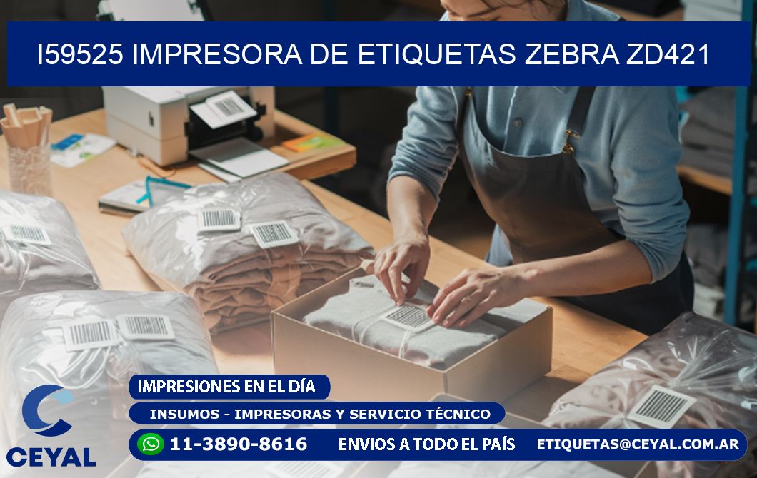 I59525 impresora de etiquetas Zebra ZD421