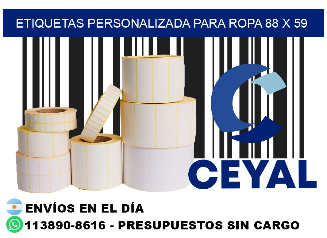 etiquetas personalizada para ropa 88 x 59