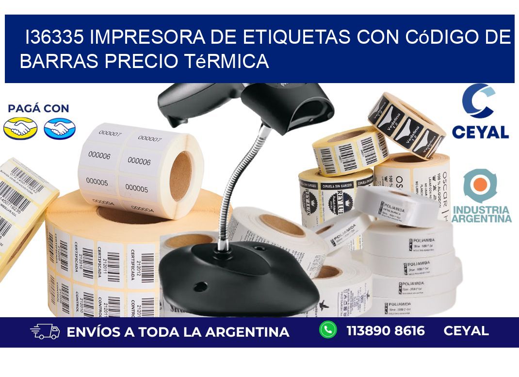 i36335 impresora de etiquetas con código de barras precio térmica
