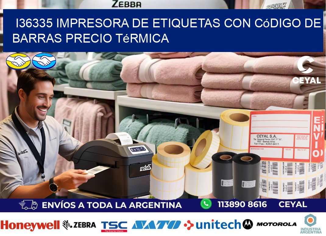 i36335 impresora de etiquetas con código de barras precio térmica