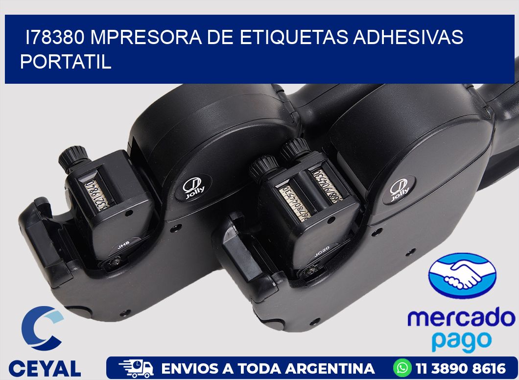 i78380 mpresora de etiquetas adhesivas portatil