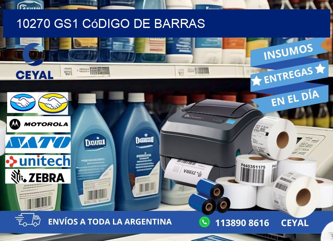10270 GS1 código de barras