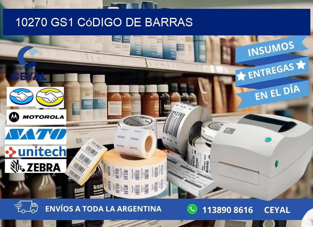 10270 GS1 código de barras