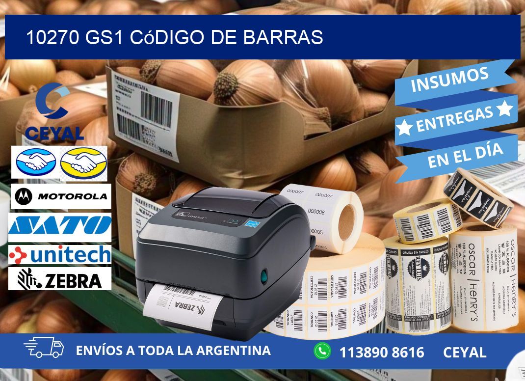 10270 GS1 código de barras