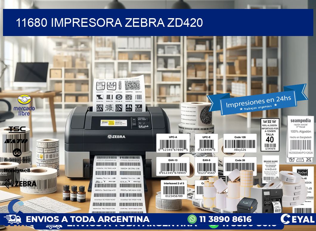 11680 Impresora Zebra ZD420