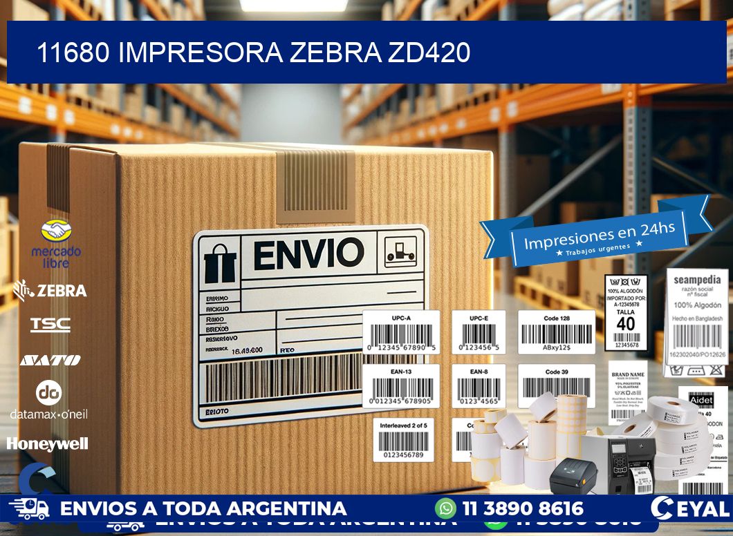 11680 Impresora Zebra ZD420