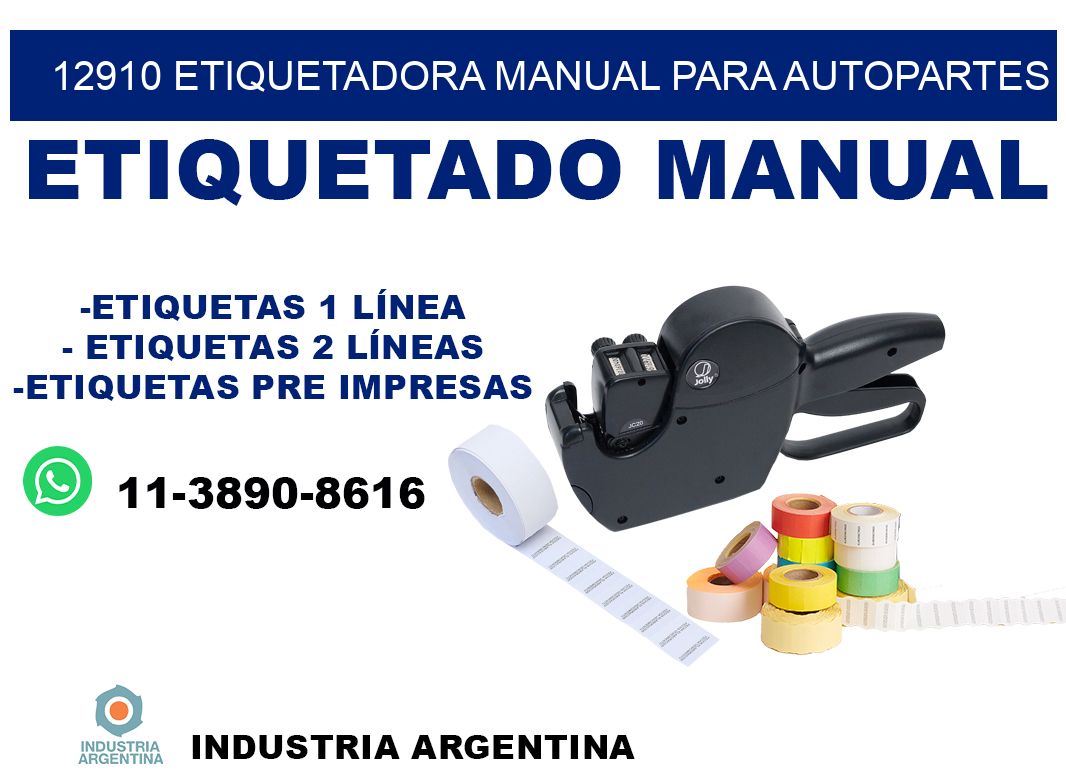 12910 etiquetadora manual para autopartes
