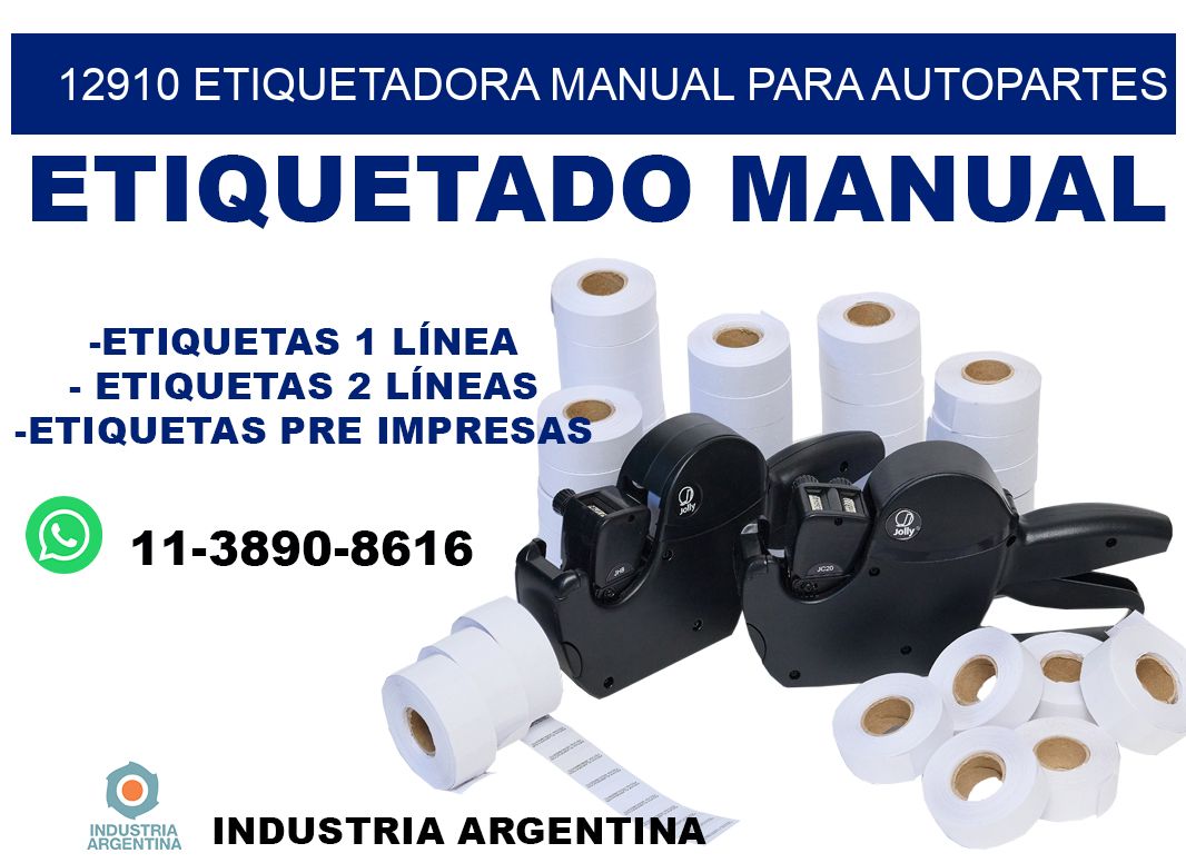 12910 etiquetadora manual para autopartes