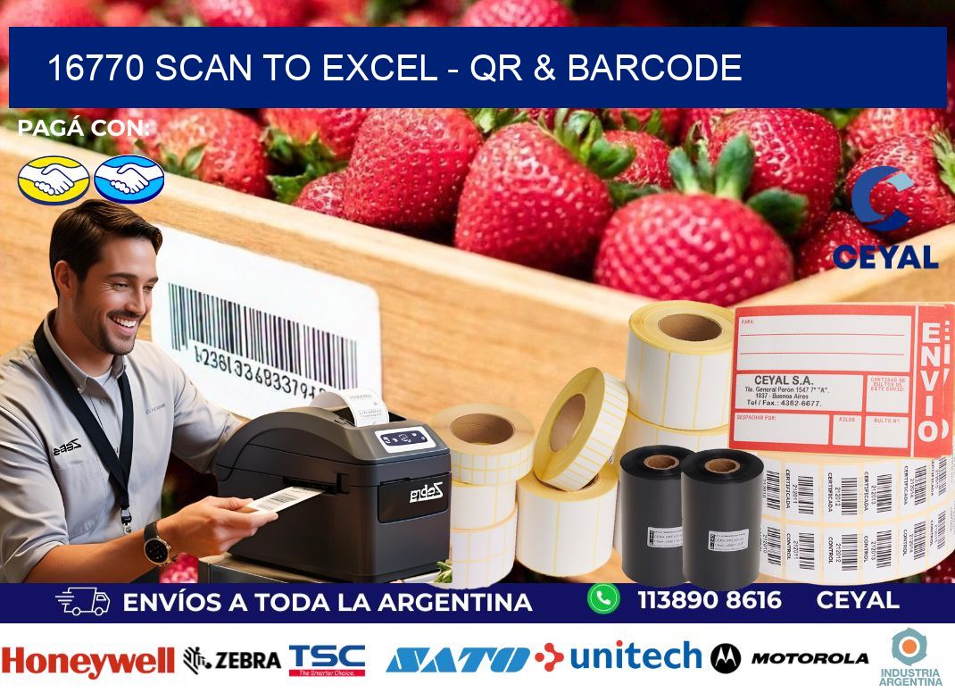 16770 Scan to Excel - QR & Barcode