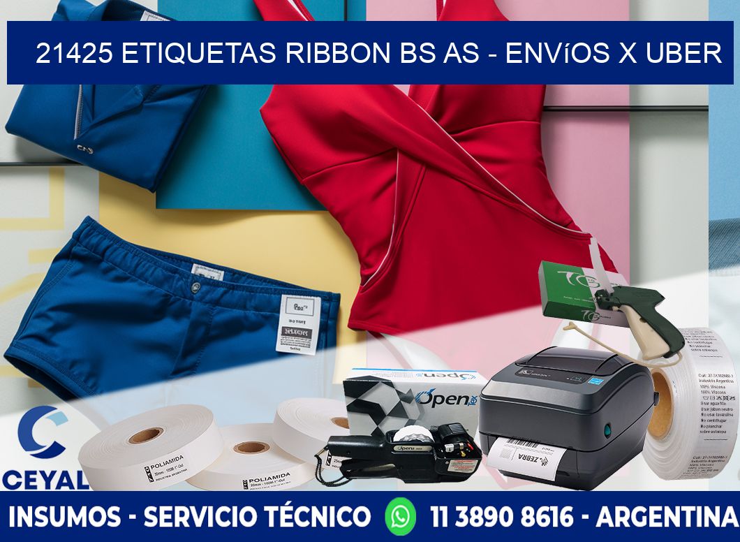 21425 etiquetas ribbon bs as - envíos x uber