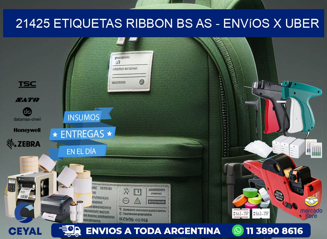 21425 etiquetas ribbon bs as – envíos x uber