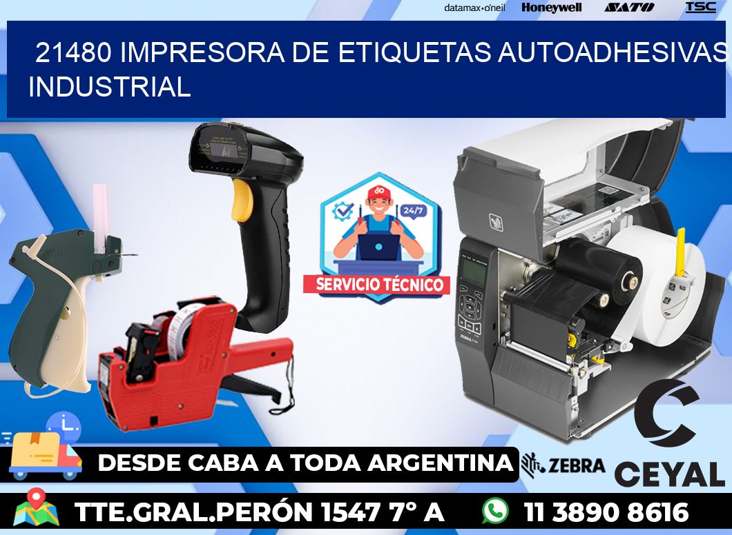 21480 Impresora de etiquetas autoadhesivas industrial