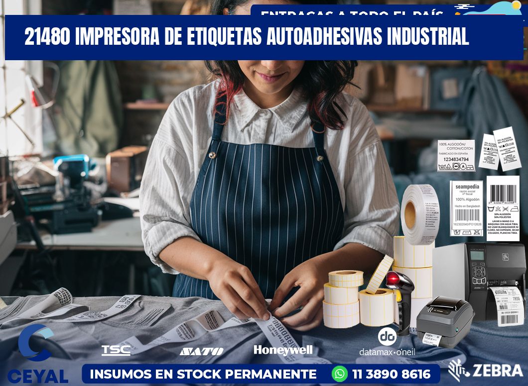 21480 Impresora de etiquetas autoadhesivas industrial
