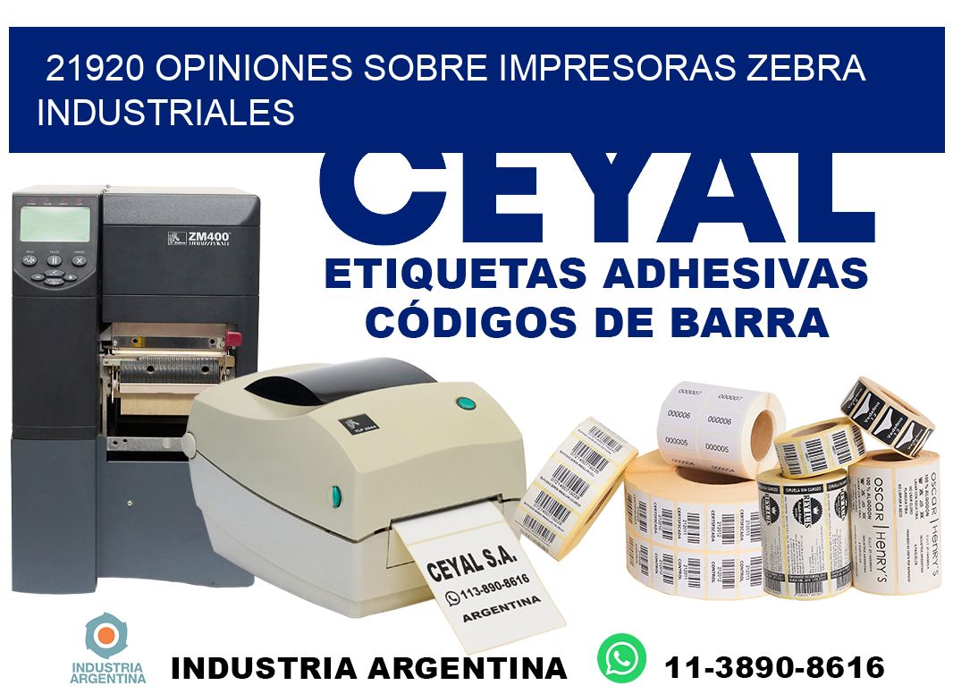 21920 opiniones sobre impresoras zebra industriales