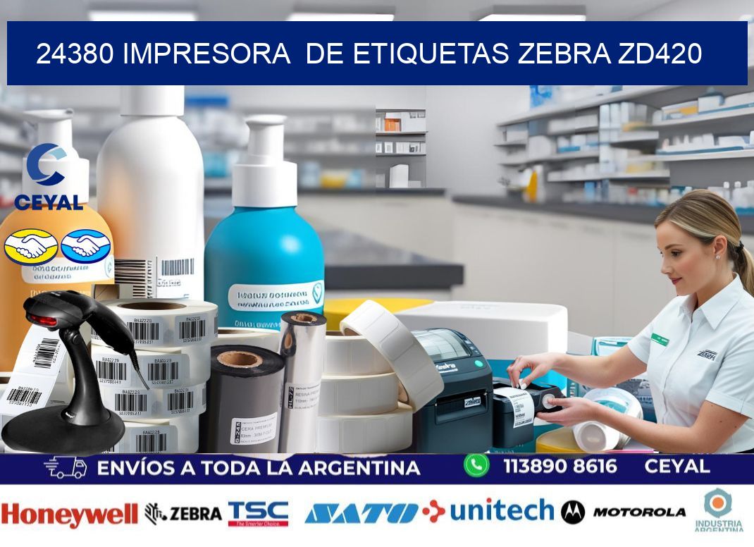 24380 impresora de etiquetas Zebra ZD420
