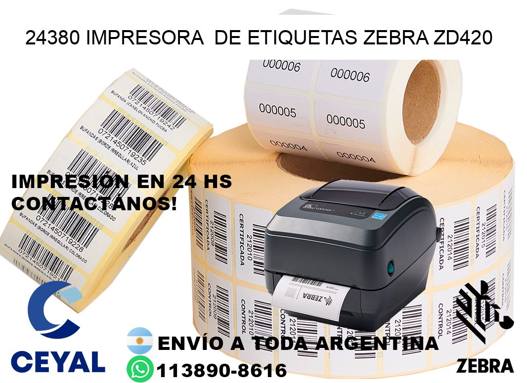 24380 impresora  de etiquetas Zebra ZD420