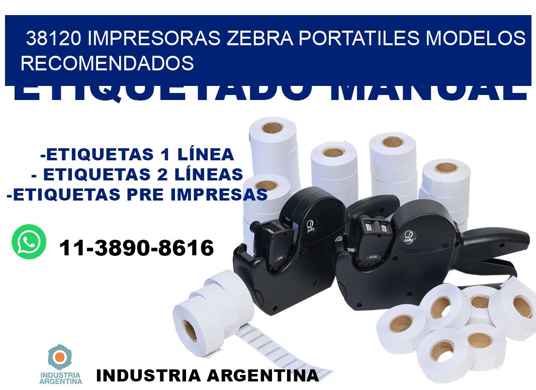 38120 impresoras zebra portatiles modelos recomendados
