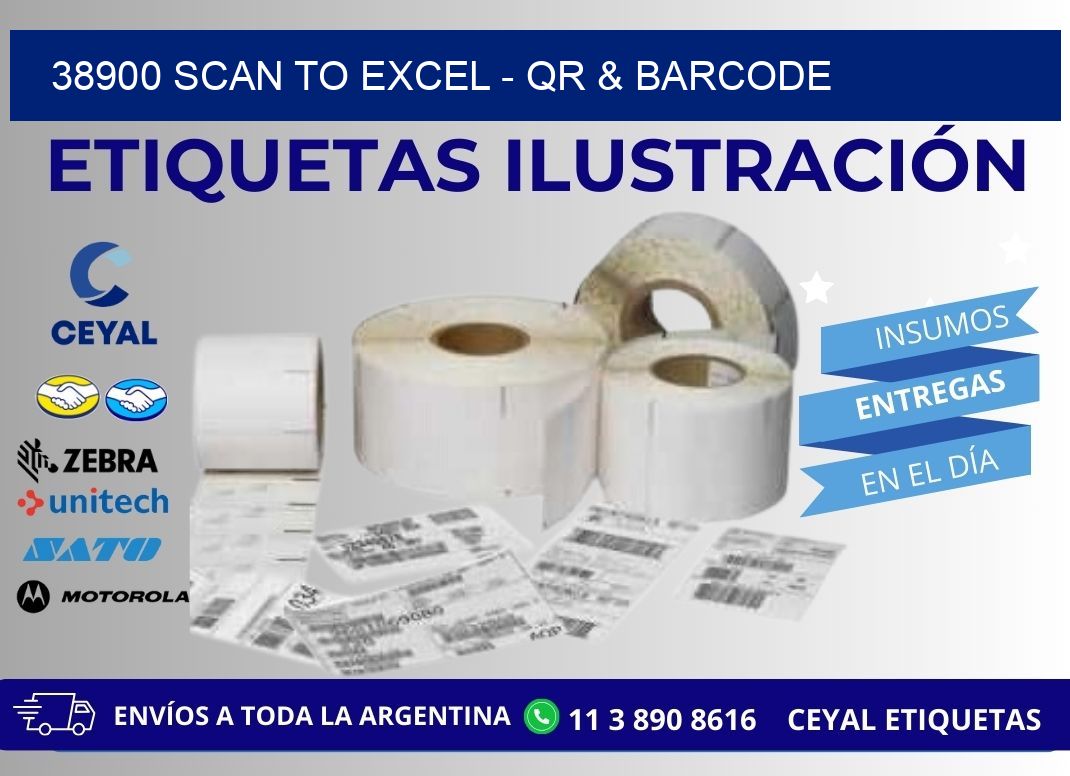 38900 Scan to Excel - QR & Barcode