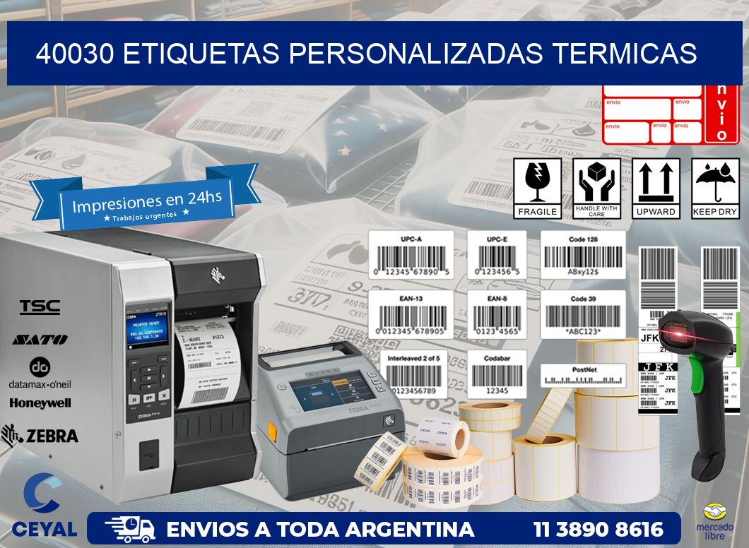 40030 Etiquetas personalizadas termicas