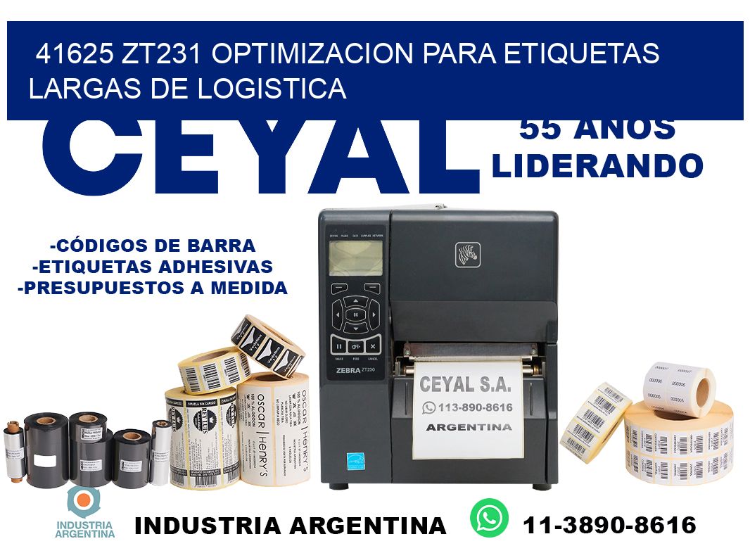 41625 zt231 optimizacion para etiquetas largas de logistica