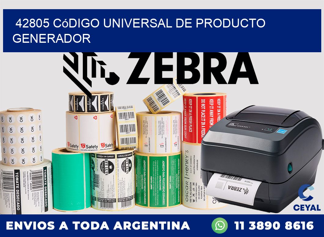 42805 Código universal de producto generador