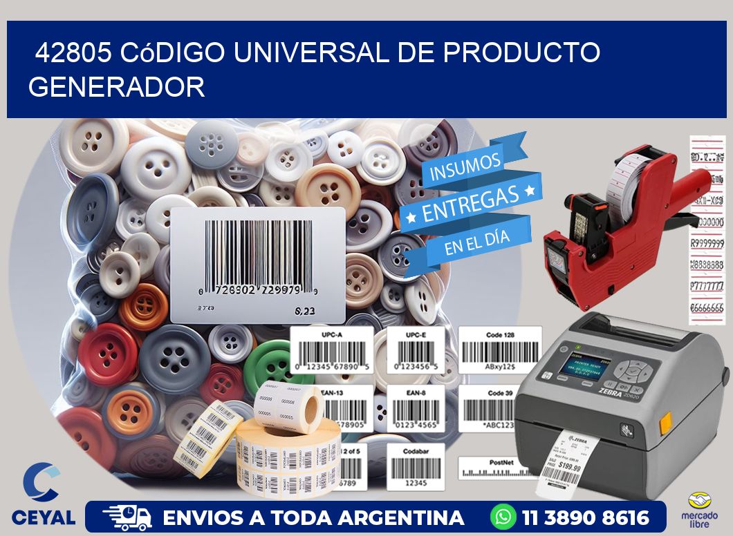 42805 Código universal de producto generador
