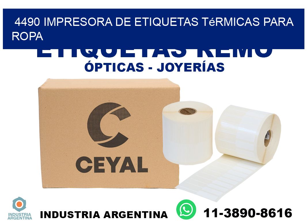 4490 impresora de etiquetas térmicas para ropa