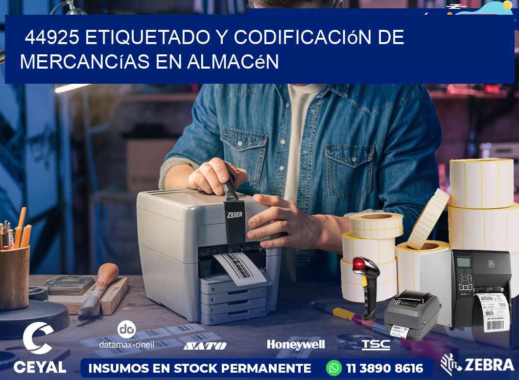 44925 Etiquetado y codificación de mercancías en almacén