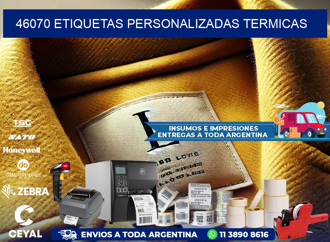 46070 Etiquetas personalizadas termicas