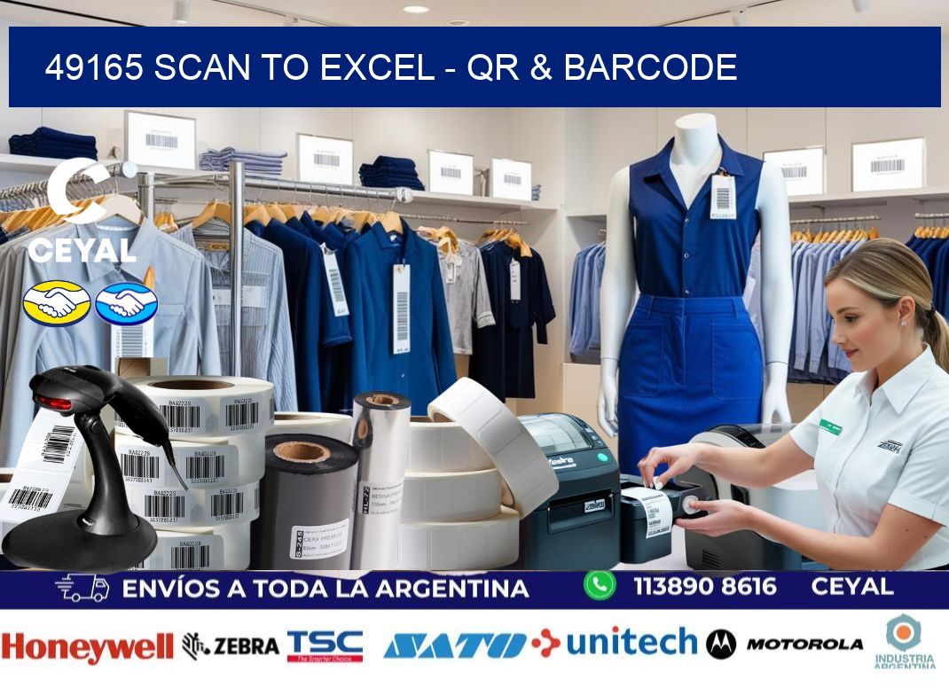 49165 Scan to Excel - QR & Barcode