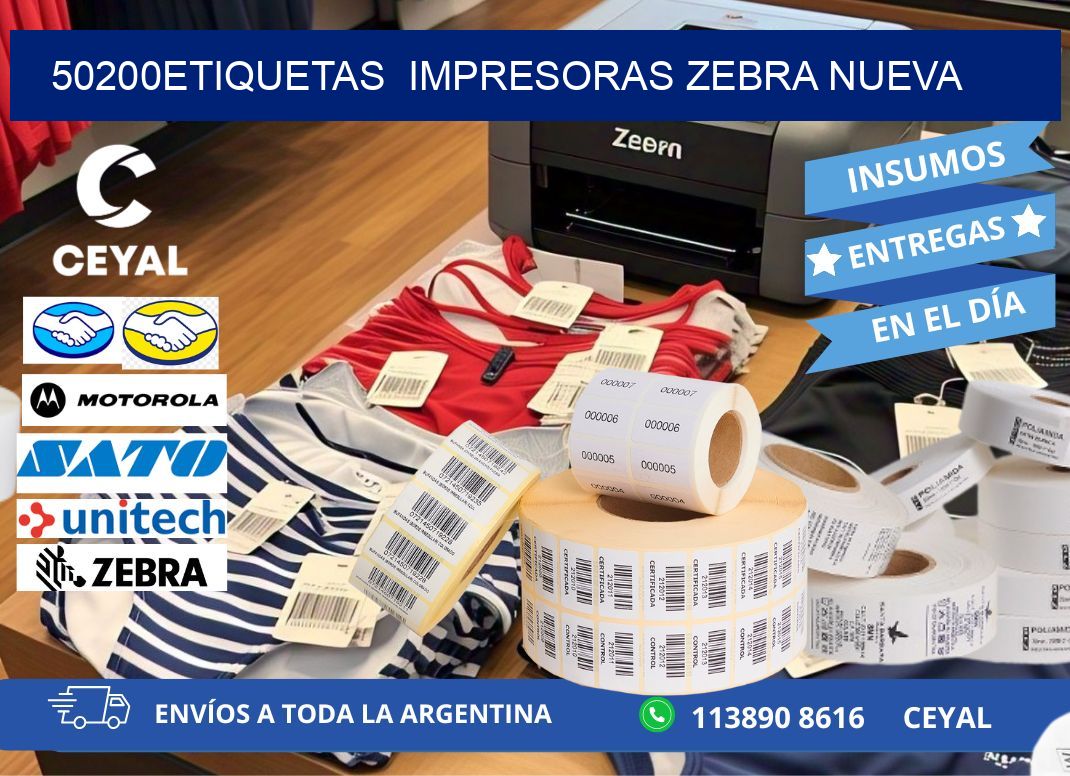 50200etiquetas  impresoras zebra nueva