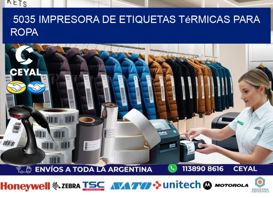 5035 impresora de etiquetas térmicas para ropa