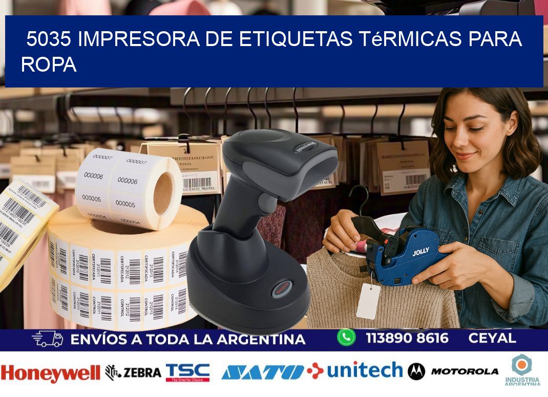 5035 impresora de etiquetas térmicas para ropa