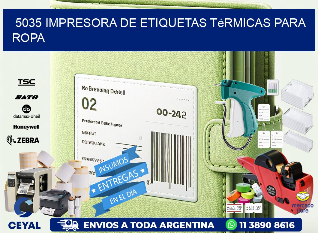 5035 impresora de etiquetas térmicas para ropa