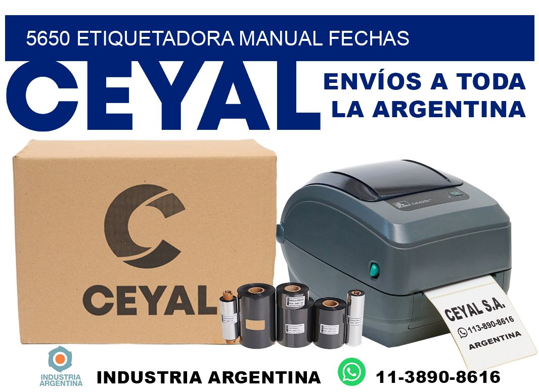 5650 etiquetadora manual fechas