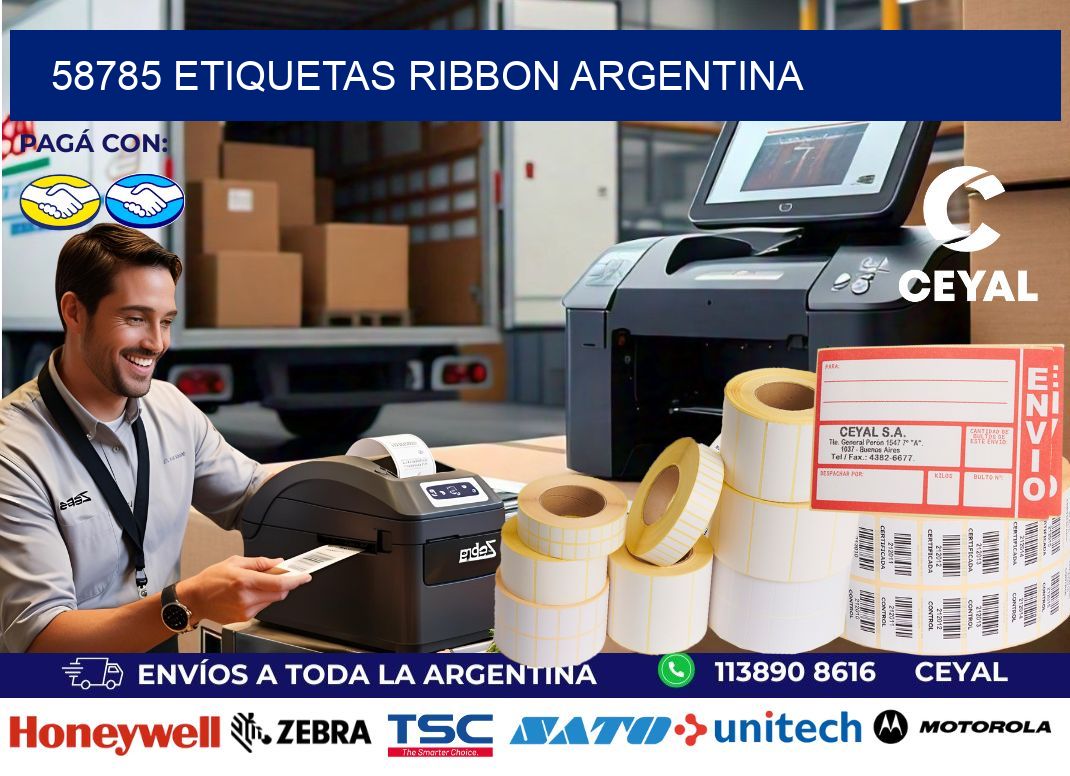 58785 etiquetas ribbon argentina