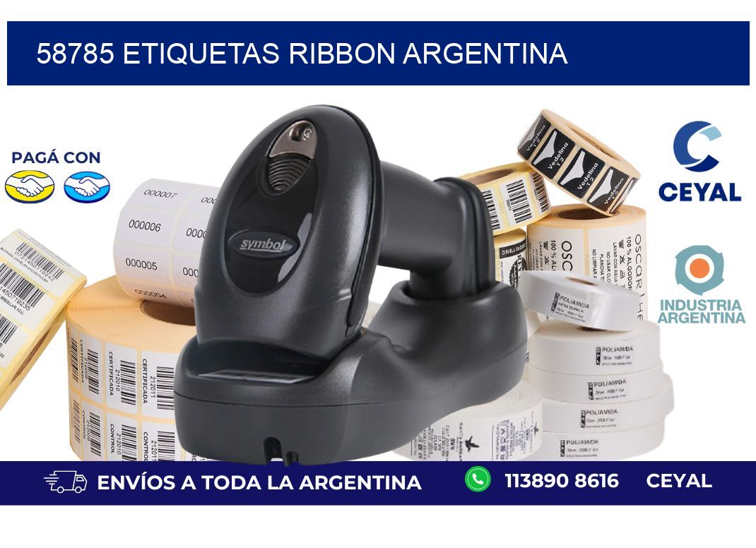 58785 etiquetas ribbon argentina