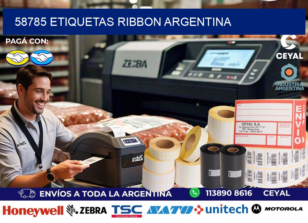 58785 etiquetas ribbon argentina