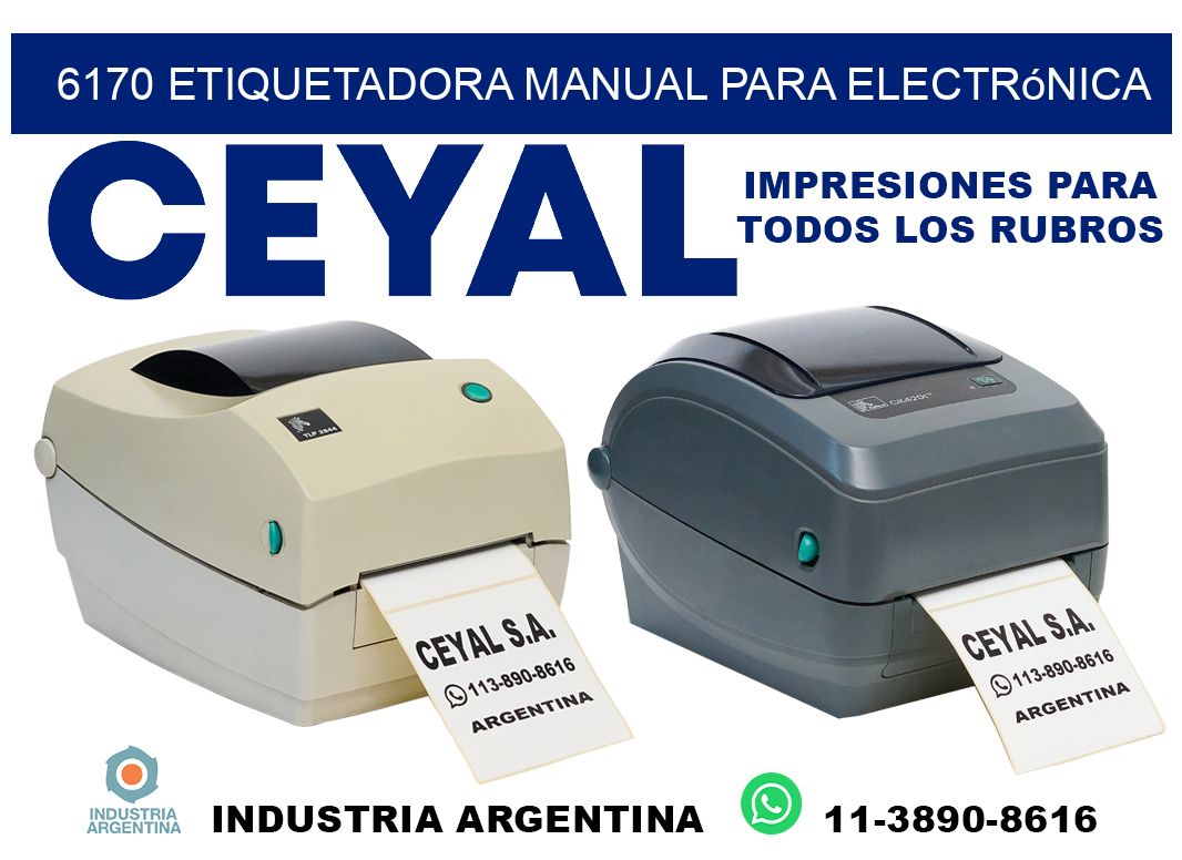 6170 etiquetadora manual para electrónica