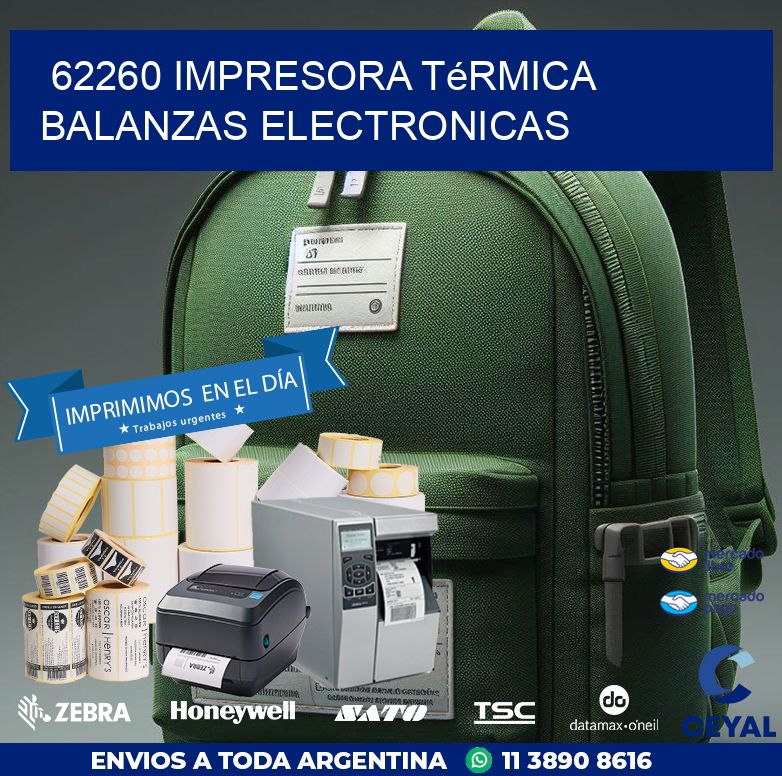 62260 impresora térmica balanzas electronicas