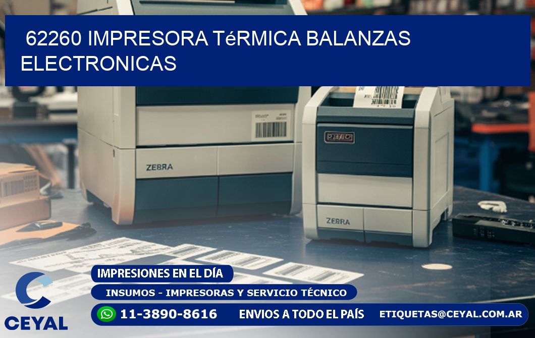 62260 impresora térmica balanzas electronicas