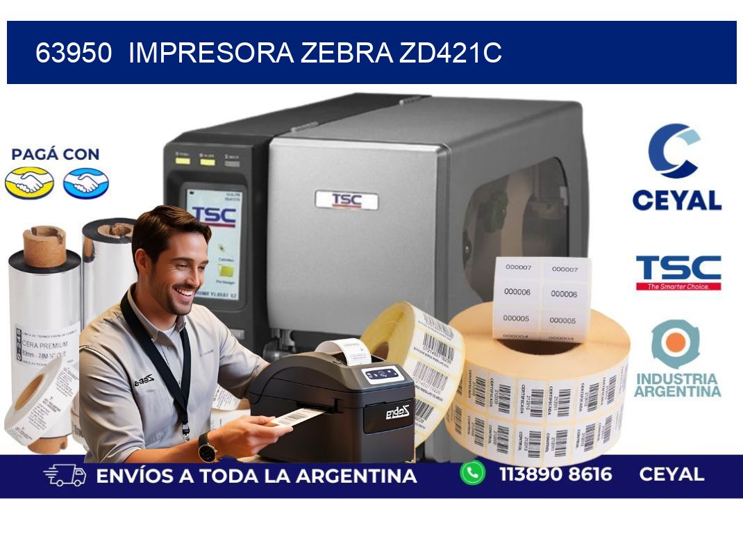 63950  Impresora Zebra zd421c