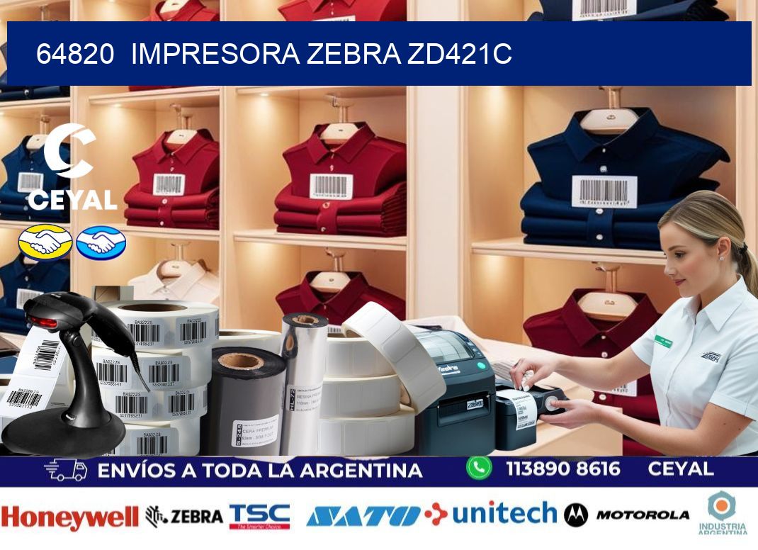 64820  Impresora Zebra zd421c