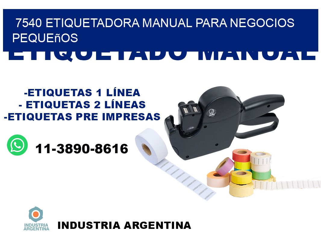 7540 etiquetadora manual para negocios pequeños